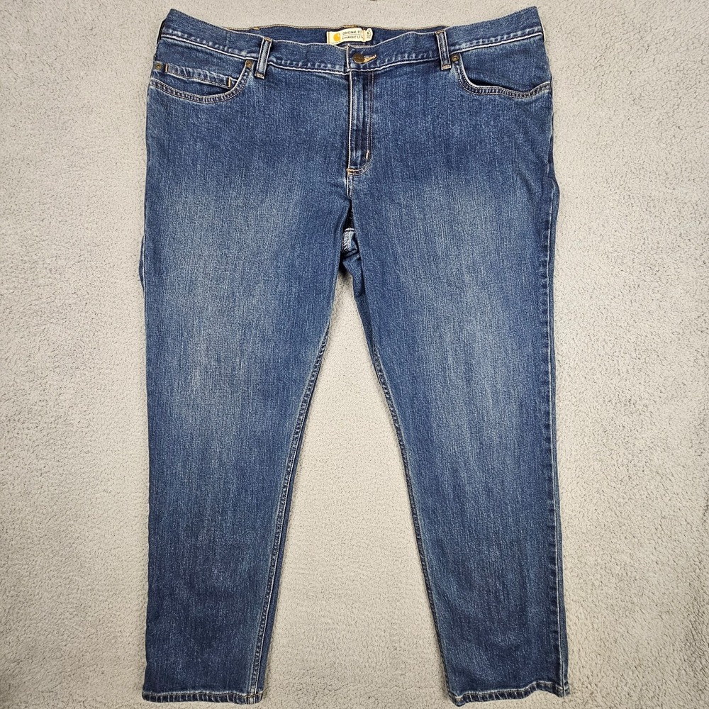 Carhartt Rugged Flex Blaine Jean Women's 20W Regular Blue Straight Leg Denim